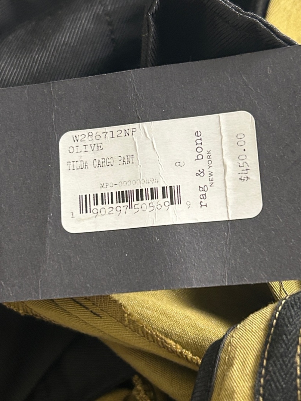 Rag & Bone Tilda Olive Cargo Pants Size 8 - Picture 6 of 12